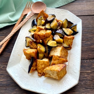 トロトロなすとカリふわ厚揚げの炒めもの