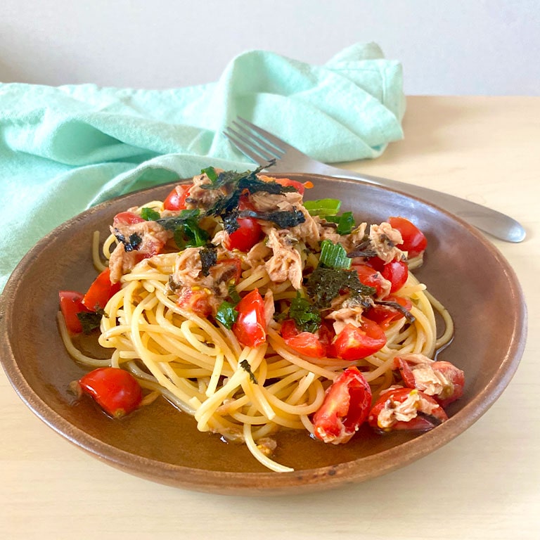さっぱり！ツナトマ和風パスタ