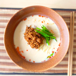 おうちで作れる！鶏みそ豆乳担々麺